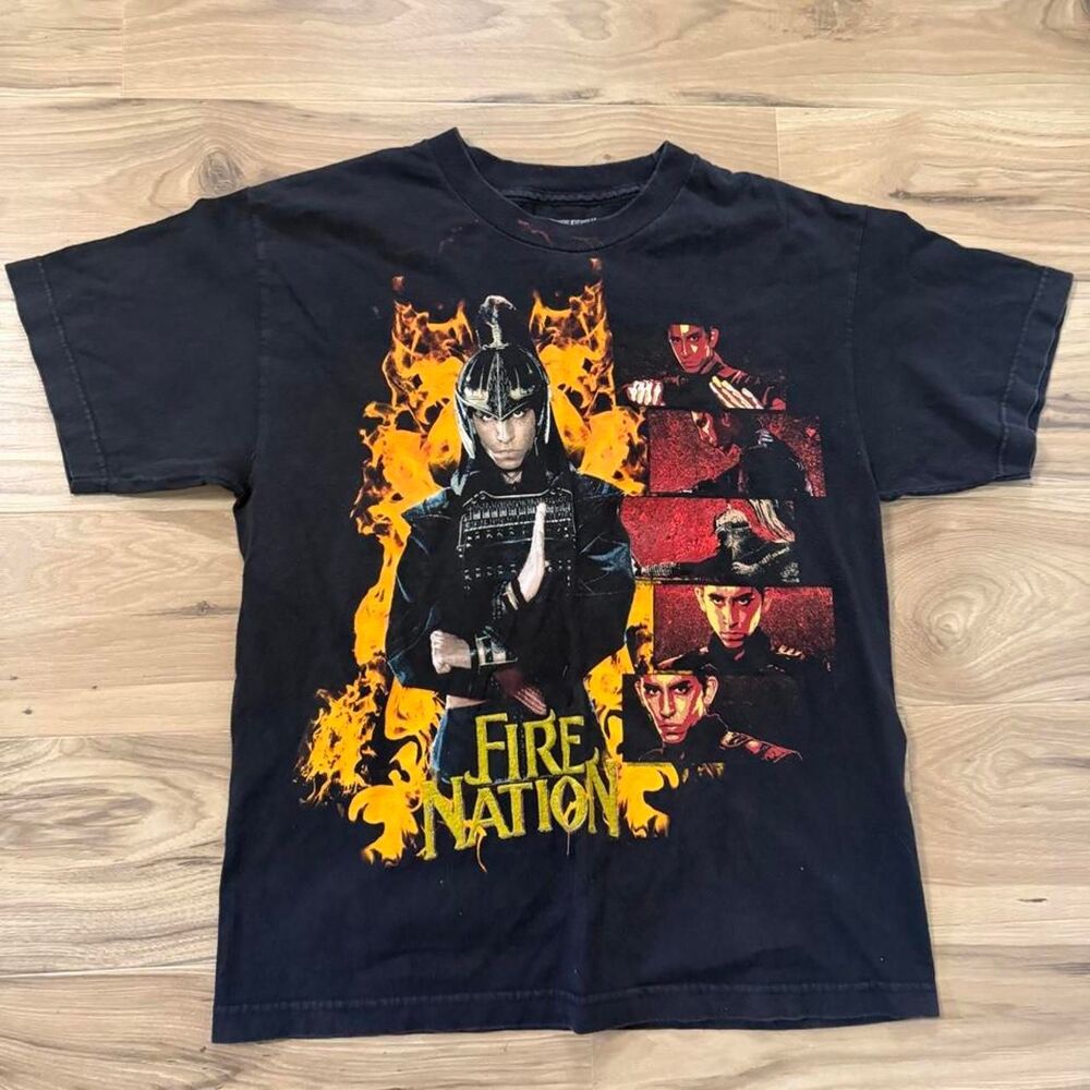 The Last Airbender Fire Nation graphic carton anime style tee